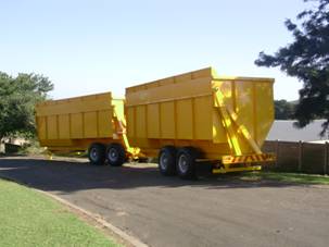 sugar cane field to mill haulage trailer